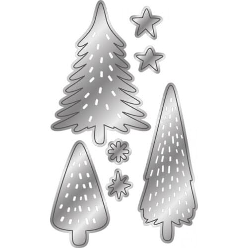 Christmas Tree Metal Cutting Dies for DIY Scrapbooking Stencil Album Decoration Embossing Paper Card Making Die Cut No Stamps
