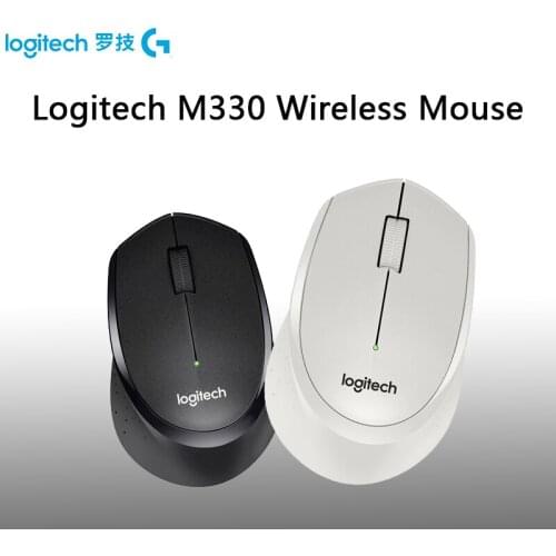 Logitech M330 USB Wireless Silent Mouse 2.4GHz 1000DPI Optical Mouse for Office Home Using PC/Laptop Office Mouse Wireless