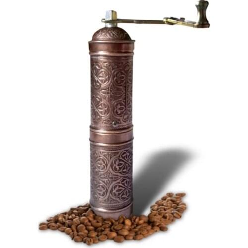 Nostalgic Ottoman Coffee Spice Salt Pepper Manual Mill Grinder Authentic Vintage Old Style Antique Silver Brown Bronze Kitchen