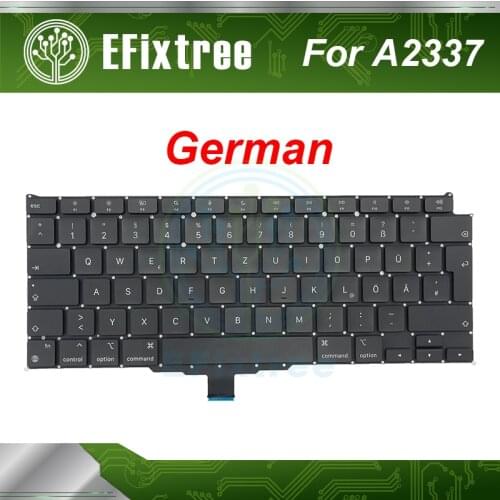 Laptop New Original A2337 Keyboard German GR For Macbook Air Retina 13" M1 EMC 3598 2020