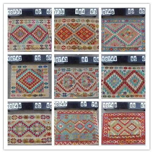 Handwoven New Listing Geometric Carpet Bedroom Turkish Prayer Rugs Wool Knitting Carpets Kilim Fabric