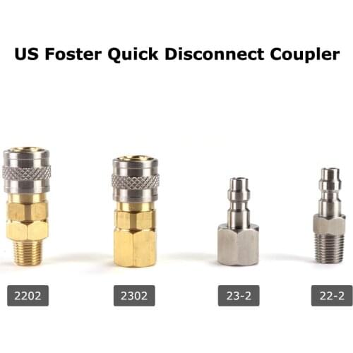 New Foster Quick Disconnect Coupler Stainless Steel Male Plug 22-2 Or 23-2 (1/8 Npt thread )