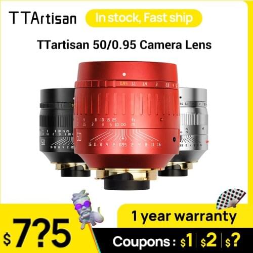 New Color TTartisan 50/0.95 Camera Lens 50mm F0.95 MF Lens for Leica M Mount Camera Large Aperture Full Frame for Leica M9 M10