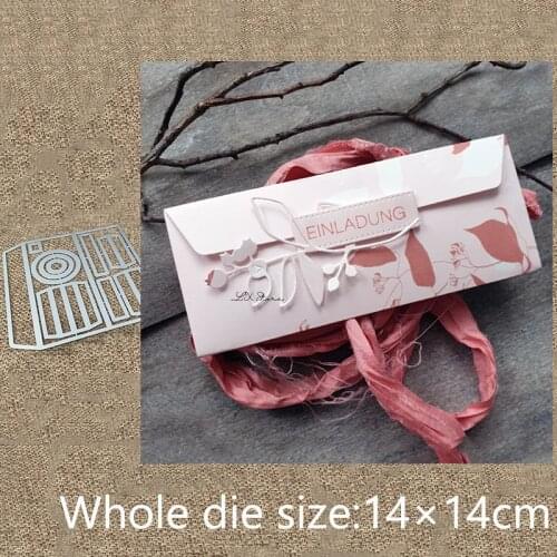 New Design Craft Metal stencil mold Cutting Dies Envelope Set decoration scrapbook die cuts Album Paper Card Craft Embossing