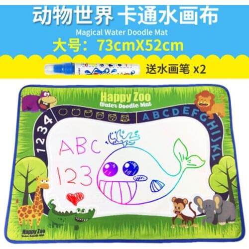 High quality educational73x52 cm Childrens magic water canvas blanket write graffiti Pen Doodle Creative childern toy