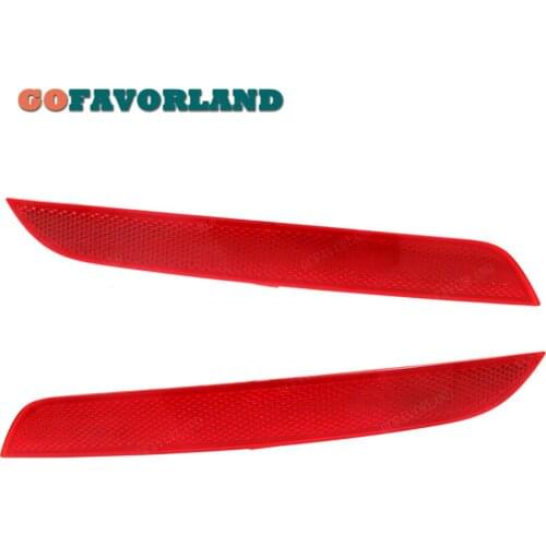 Rear Pair Bumper Reflector Light Trim Left Right Side Plastic Red 63147382233 63147382234 For BMW F30 F32 F36 320I 2012-2015