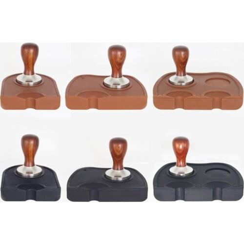 Coffee Tamper Mat Anti-Slip wear-resistant Portable Silicone Espresso Latte Art Barista durable Coffee Mat for Kitchen