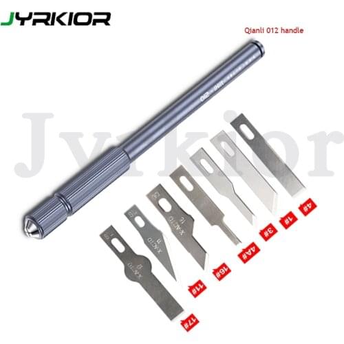 Qianli Aluminum Alloy Handle With BSD Blade For Cellphone Rear Glass/Camera Lens Glue Removal Fingerprint IC Repair Tool Sets