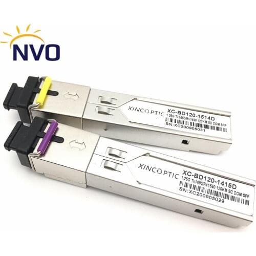 FreeShipping SFP 1.25G BIDI 1490/1550nm Single Fiber 120KM SC Connector SFP Transceiver 1.25G 120KM SC SM WDM Fiber Optic Module