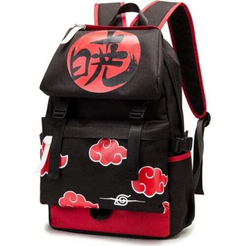 Cosplay Anime School Backpacks Bag Teenagers Akatsuki Itachi Sharingan Cosplay Boys Girls Laptop High Capacity Bags