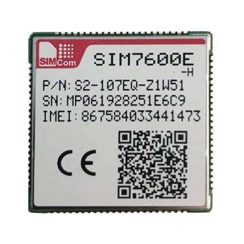 SIMCOM SIM7600E LTE Cat4 module with GNSS for Europe Middle East Africa Korea Thailand B1/B3/B5/B7/B8/B20/B38/B40/B41