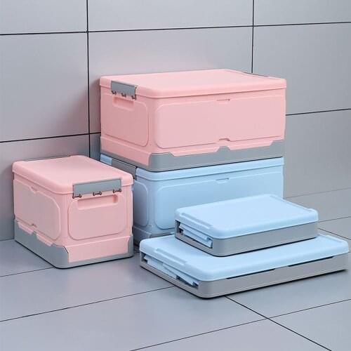 Folding storage box environmentally friendly plastic vehicle-mounted multi-functional Organizer for cosmetics kitchen drawer