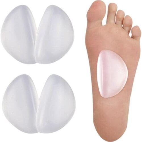 1pair Arches Orthotic Arch Support Foot Insole Brace Flat Feet Insoles Relieve Pain Shoes Orthotic Foot Care Pad Silica Gel