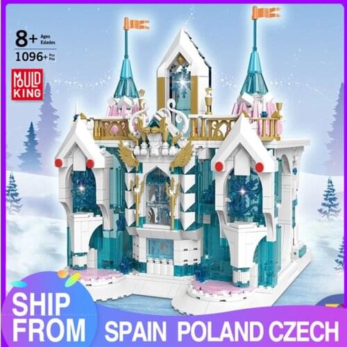 MOULD KING Building Blocks Creative The MOC Snow Palace Castle Model Assembly Bricks Kids Educational Toys Christmas Gifts
