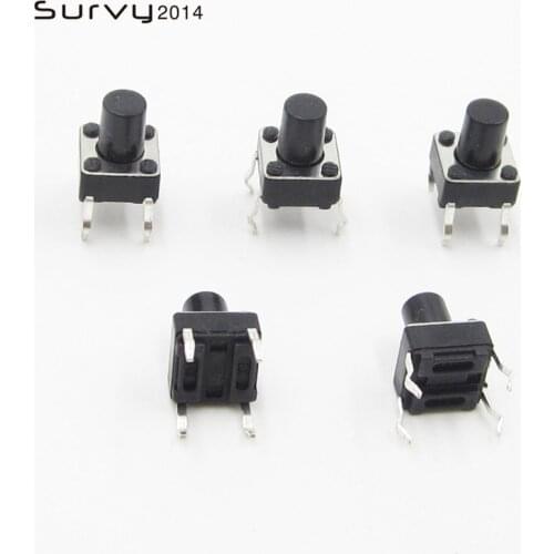 50/100Pcs 6x6mm Panel PCB Momentary Tactile Tact Mini Push Button Switch DIP 4pin 6x6x8 MM 6*6* 8MM