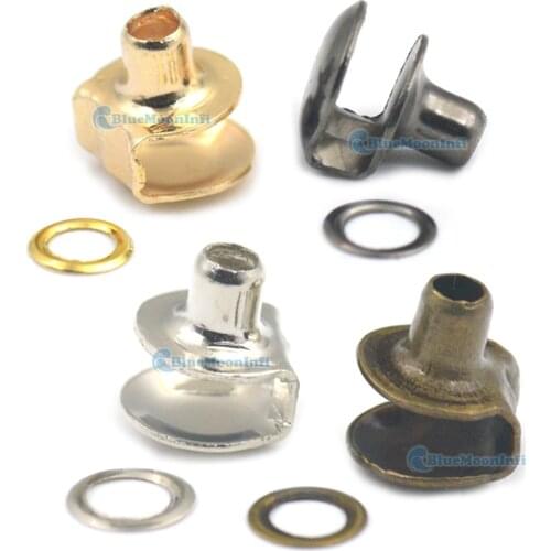 15/20 pcs 8mm Boots Hook eyelet Buckle Shoelace Hook Riding Hiking Camp Climbing Fitting With washers DIY