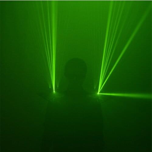 M65 Green laser beams light costumes dance show wears laser vest robot men rechargeable shoulder glowing laser man projector dj