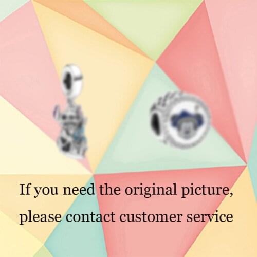 2021 New High Quality 1:1 S925 Sterling Silver Diy Cartoon Character Charm Original Lady Jewelry Classic Bracelet Accessory