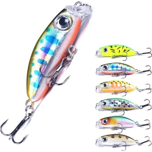 1pcs Minnow Fishing Lure Artificial Hard Baits 4.2cm/3.1g Crankbait Jerkbait Wobbler Fishing Tackle Mini Lure