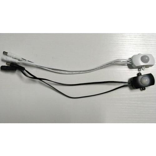 100 pcs dhl DC5-24V 5A Body Infrared Automatic PIR Motion Sensor Switch with DC plug for LED strip light