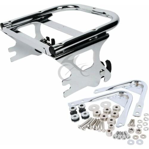 Motorcycle 2-Up Pack Luggage Rack Docking Hardware Kit For Harley Tour Pack Touring Electra Glide Road Glide Road King 97-08
