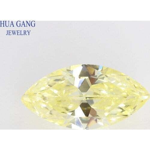 5A lemon Marquise Shape Brilliant Cut CZ Stone Synthetic Gems Cubic Zirconia For Jewelry Size 1.5x3~8x16mm Free Shipping