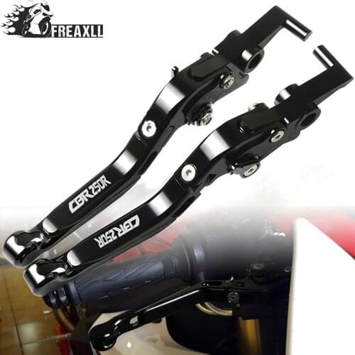 CNC Aluminum Motorcycle Brake Clutch Levers Handle Adjustable Folding Extendable For Honda CBR250R CBR 250R 250 R 2011 2012 2013