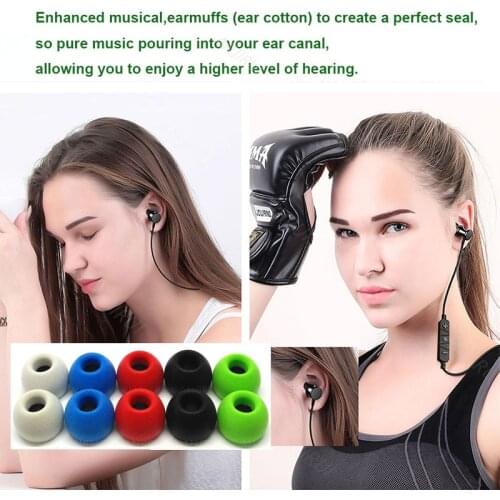 4pcs /2 pair ANJIRUI TS-400 Ear Pads 4.9mm 12.5mm foam tips for in-ear earphone headset earphones enhanced bass C set Ear Pads