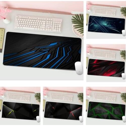 Black Abstract Keyboards Mat Gaming mousepad Desk Mat Gaming Mousepad XL Large Gamer Keyboard Desk Mat Computer Tablet Mouse Pad