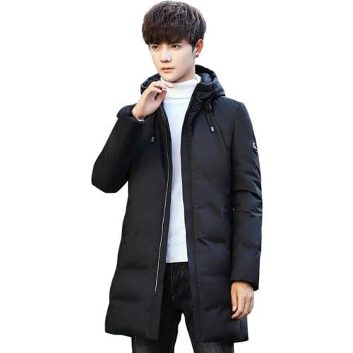 Mens down Jacket Winter New Style Mens Mid-length down Jacket Urban Fashion down Jacket MenS Wear