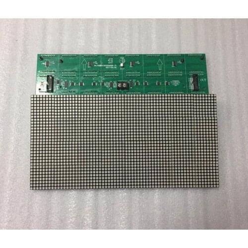 F3.75 LED module P4.75 Dot matrix module HUB08 R module interface definition F3.75 (1R1G) 304*152MM monochrome LED module