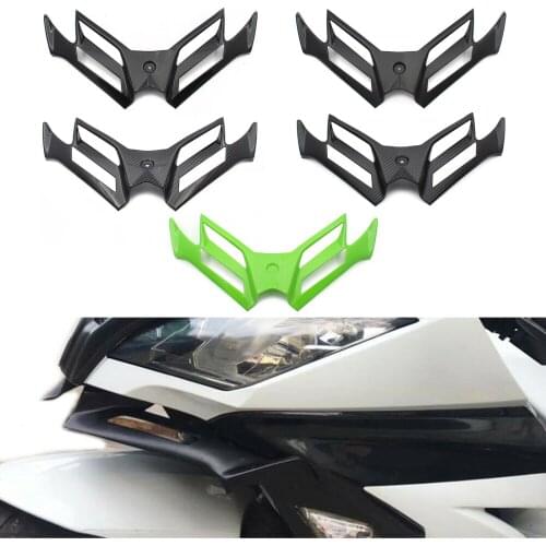 Front Winglet Fairing For KAWASAKI NINJA 300 EX300 EX300A SE EX300B ABS 250 Motorcycle ABS Plastic