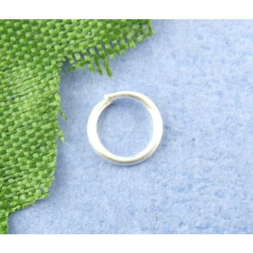 8SEASONS 1200PCs silver-color Open Jump Ring 5mm in Dia. (B00492)