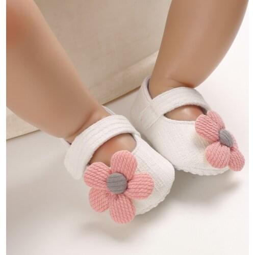 Baby First Walkers Clothing Accessories Infant Newborn Baby Girls Princess Soft Sole Crib Shoes Flower Cotton Prewalker Sandals