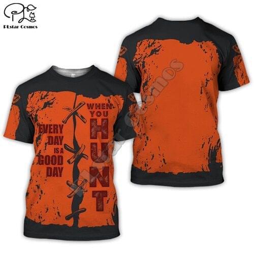 PLstar Cosmos Animal Deer Bow Hunting Hunter Camo Harajuku Fashion 3D Printed Shorts Sleeves T-shirts Men/Women t shirts 03