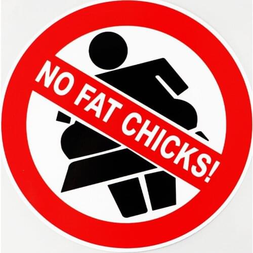 No Fat I Want To Lose Weight Reflective Funny Car Stickers PVC Personality Auto Body Windows Exquisite Waterproof Decals