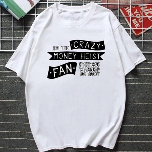 TV House of Paper Money Heist La Casa De Papel Mens TShirts Summer Fashion Harajuku Short-sleev Tops Male Cotton Streetwear Tee