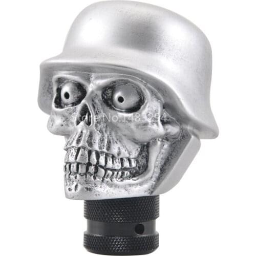 Universal Car Truck Manual Gear Shift Knob Accessories Navy soldier helmet Skull Head Hat style New Resin Material