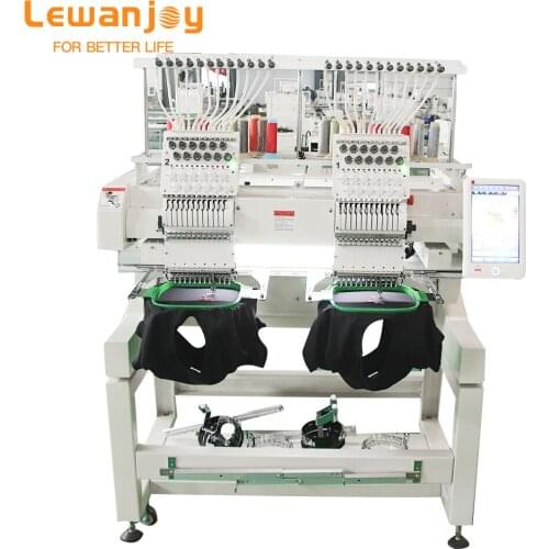 Two heads Embroidery Machine 2 heads Flat Hat Embroidery Machine