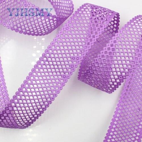 YJHSMY 1712072 ,10 yards 36mm Pierced flowers Ribbon Series grosgrain ribbon,Clothing accessories,DIY jewelry wedding package