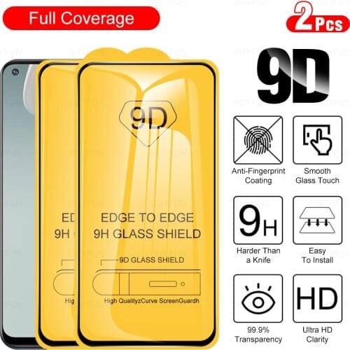 2Pcs 9D Full Glues Tempered Protective Glass Film For OnePlus Nord N100 Phone Screen Protector For One+ 9 9R 8T CE N200 N10 2 5G