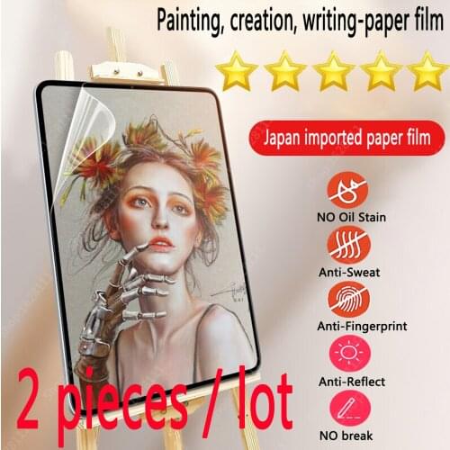 Paper Like Screen Protector Film Matte PET Painting Write For Apple iPad 9.7 Air 4 3 2 10.5 10.9 2020 Pro 11 10.2 7th 8th Gen