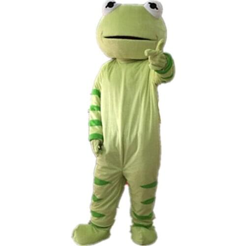 Green Frog Mascot Costume Toad Bullfrog Cosplay Adult Outfit Cartoon Mascot For Halloween Christmas Cosplay Party Event