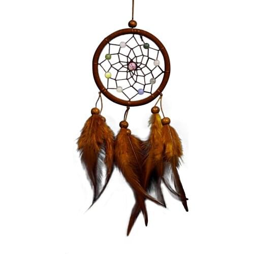 1pcs Hanging Feather Dream-catcher Catcher Wooden Owl Wall Hanging Decoration Ornament Snow Dream-catcher Home Decoration