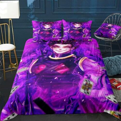 Hisoka Panthom Troupe Duvet Cover Comfortable Quilt Home Decora Design Universal Bedding Set Bedclothes+Pillowcase 3pcs