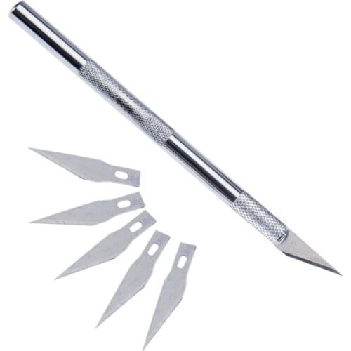 6 Blades Wood Carving Tools Fruit Food Craft Sculpture Engraving Knife Scalpel DIY Cutting Tool PCB Repair