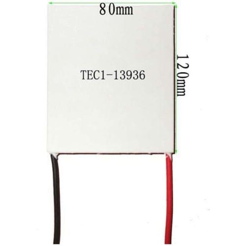 80x120x4.6mm 36A 17V 339.7W TEC1-13936 Thermoelectric Cooler Peltier Heatsink