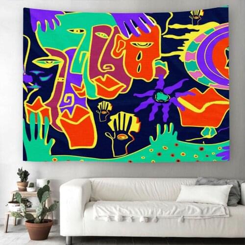 Abstract Series Tapestry Colorful Artistic Wall Hanging 3D Print Bohemia Tapestry Home Decor Tapestry Rectangle Wall Carpets
