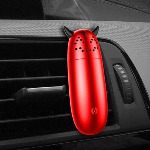 Car Perfume Air Fresheners Car Scent Air Vent Clip Cute Devil Solid Balm Car Smell Flavoring For Auto Accessories Interior Decor