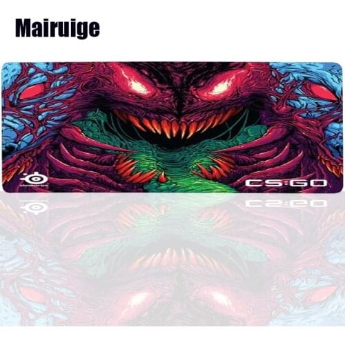 Mairuige Large Size CSGO Monster Mouse Pad Lock Edge Game Computer Keyboard Pad Player Speed Controls The Anti-slide Mouse Pad